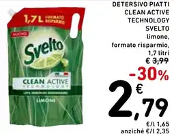 Spazio Conad Detersivo piatti clean active technology SVELTO offerta
