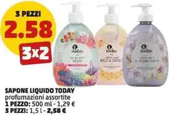 PENNY Sapone liquido today 3 pezzi offerta