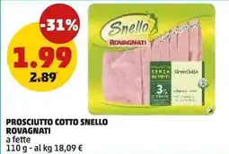 PENNY Prosciutto cotto snello ROVAGNATI offerta
