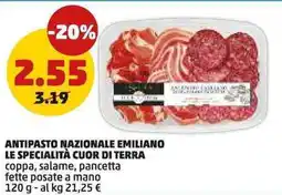 PENNY Antipasto nazionale emiliano LE SPECIALITÀ CUOR DI TERRA offerta
