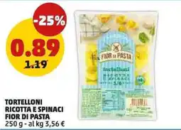 PENNY Tortelloni ricotta e spinaci FIOR DI PASTA offerta