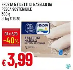 Galassia Frosta 5 filetti di nasello da pesca sostenibile offerta
