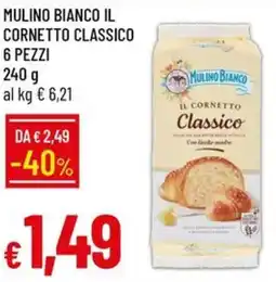 Galassia Mulino bianco il cornetto classico 6 pezzi offerta