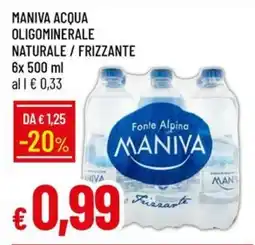 Galassia Maniva acqua oligominerale naturale / frizzante offerta