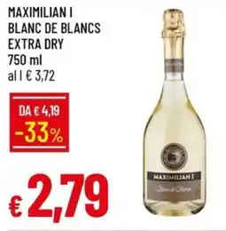 Galassia Maximilian i blanc de blancs extra dry offerta