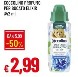 Galassia Coccolino profumo per bucato elixir offerta