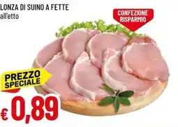 Galassia Lonza di suino a fette offerta
