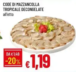 Galassia Code di mazzancolla tropicale decongelate offerta
