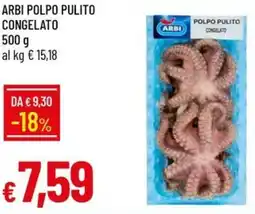 Galassia Arbi polpo pulito congelato offerta
