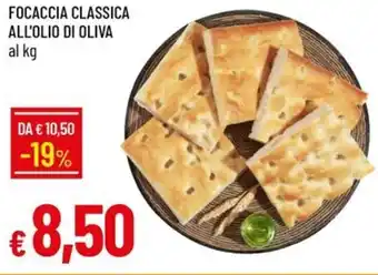Galassia Focaccia classica all'olio di oliva offerta