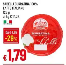 Galassia Sabelli burratina 100% latte italiano offerta