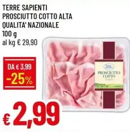Galassia Terre sapienti prosciutto cotto alta qualita' nazionale offerta