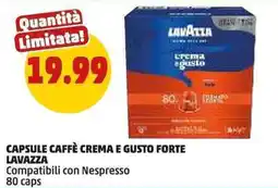 PENNY Capsule caffè crema e gusto forte LAVAZZA offerta