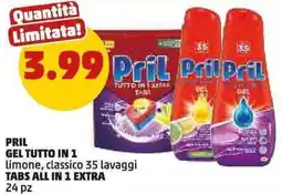 PENNY Pril gel tutto in 1 tabs all in 1 extra offerta