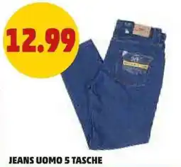 PENNY Jeans uomo 5 tasche offerta