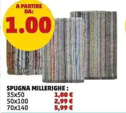PENNY Spugna millerighe 35x50 offerta