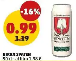 PENNY Birra SPATEN offerta