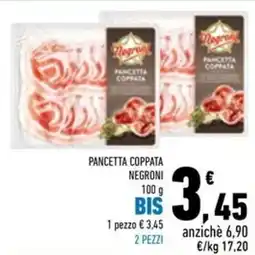 Conad Superstore Pancetta coppata NEGRONI offerta