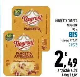 Conad Superstore Pancetta affumicata NEGRONI offerta