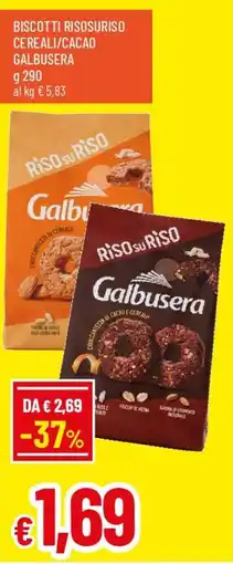 IperFamila Biscotti risosuriso cereali/cacao GALBUSERA offerta