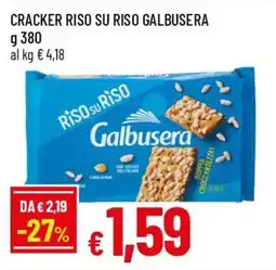 IperFamila Cracker riso su riso GALBUSERA offerta
