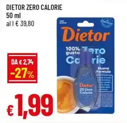 IperFamila Dietor zero calorie offerta