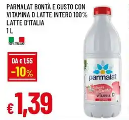 IperFamila Parmalat bontà e gusto con vitamina d latte intero 100% latte d'italia offerta