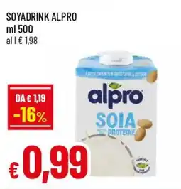 IperFamila Soyadrink ALPRO offerta