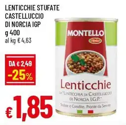 IperFamila Lenticchie stufate castelluccio di norcia igp offerta