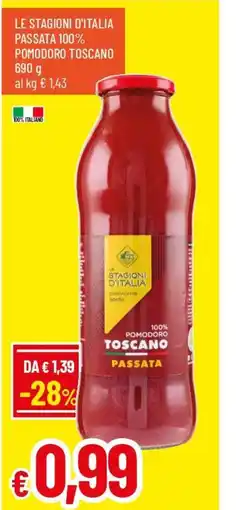 IperFamila Le stagioni d'italia passata 100% pomodoro toscano offerta