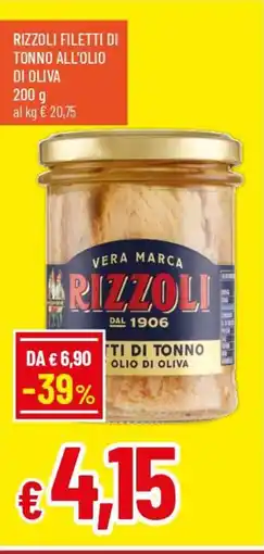 IperFamila Rizzoli filetti di tonno all'olio di oliva offerta