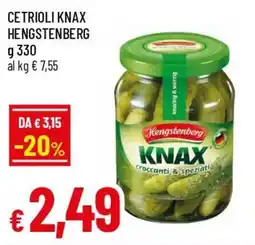 IperFamila Cetrioli knax HENGSTENBERG offerta