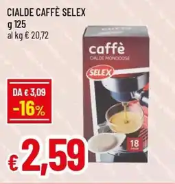 IperFamila Cialde caffè SELEX offerta