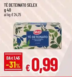 IperFamila Tè deteinato SELEX offerta