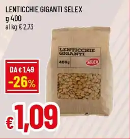 IperFamila Lenticchie giganti SELEX offerta