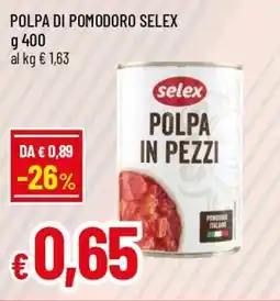 IperFamila Polpa di pomodoro SELEX offerta