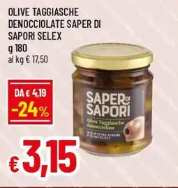 IperFamila Olive taggiasche denocciolate saper di sapori SELEX offerta