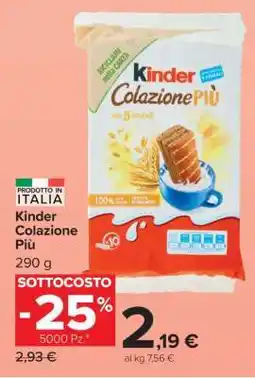 Carrefour KINDER COLAZIONE PIÙ offerta