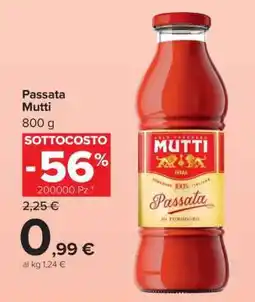 Carrefour Passata Mutti offerta