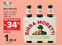 Carrefour BIRRA MORETTI offerta
