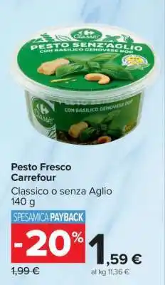 Carrefour Pesto Fresco Carrefour offerta