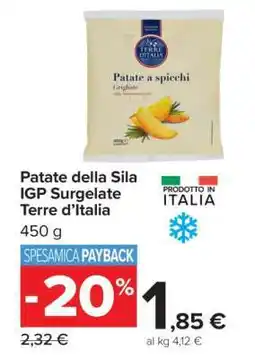 Carrefour Patate della Sila IGP Surgelate Terre d’Italia offerta