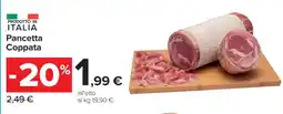 Carrefour Pancetta Coppata offerta