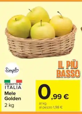 Carrefour Mele Golden offerta