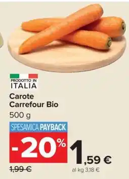 Carrefour Carote Carrefour BIO offerta