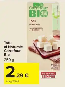 Carrefour Tofu al Naturale Carrefour Bio offerta