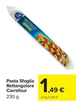 Carrefour Pasta Sfoglia Rettangolare Carrefour offerta