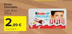 Carrefour Kinder Cioccolato offerta