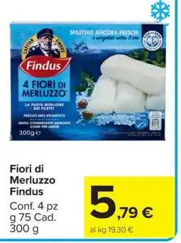 Carrefour FIORI DI MERLUZZO FINDUS offerta