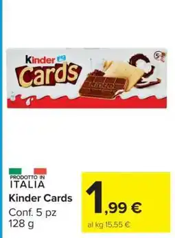 Carrefour Kinder Cards offerta